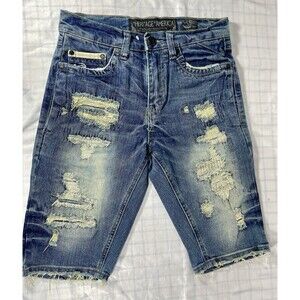 Heritage America Denim Distillery Men's Distressed Jean Shorts - Size W30